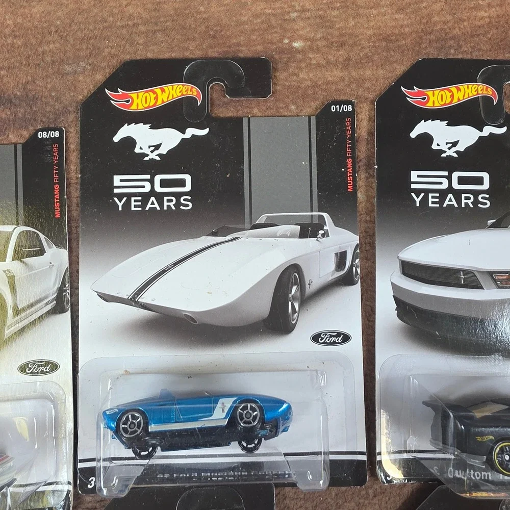 Hot Wheels Ford Mustang 50th Anniversary Set Kids 1:64 Multi Good Diecast 6pc